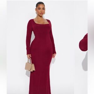 Burgundy Maxi Dress